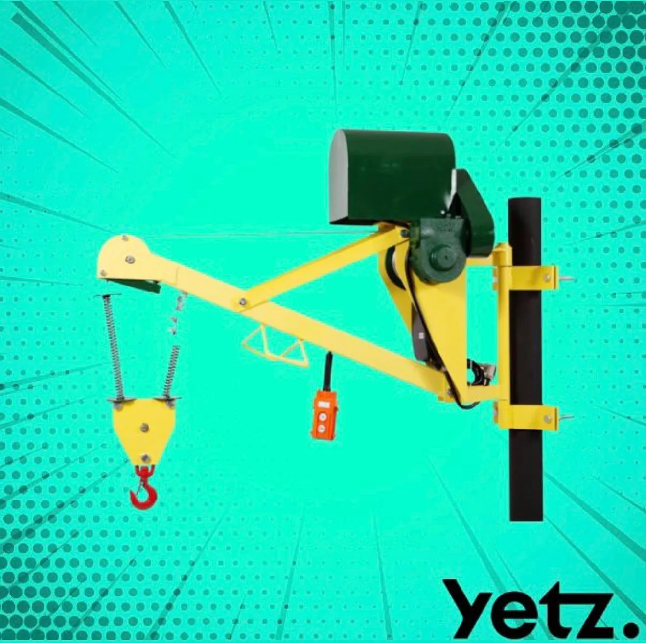 Guincho de coluna para locação em Curitiba - Yetz Equipamentos